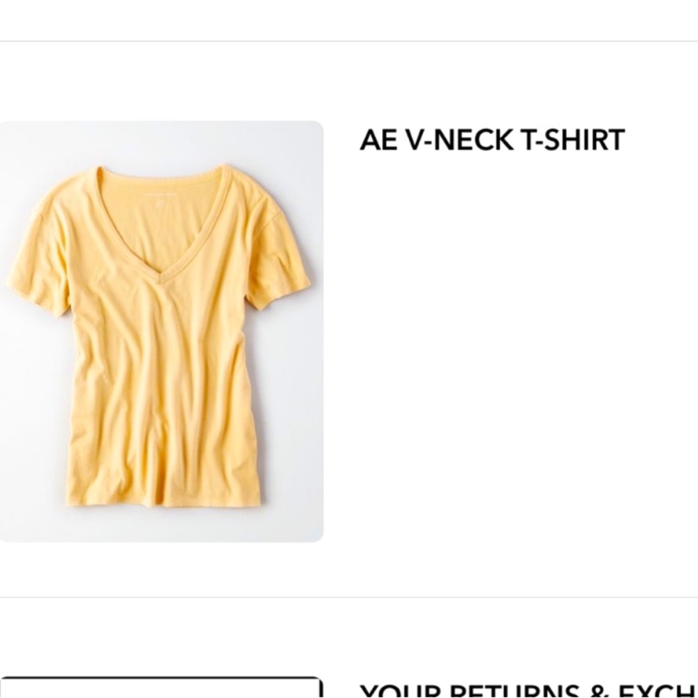American Eagle Yellow Top